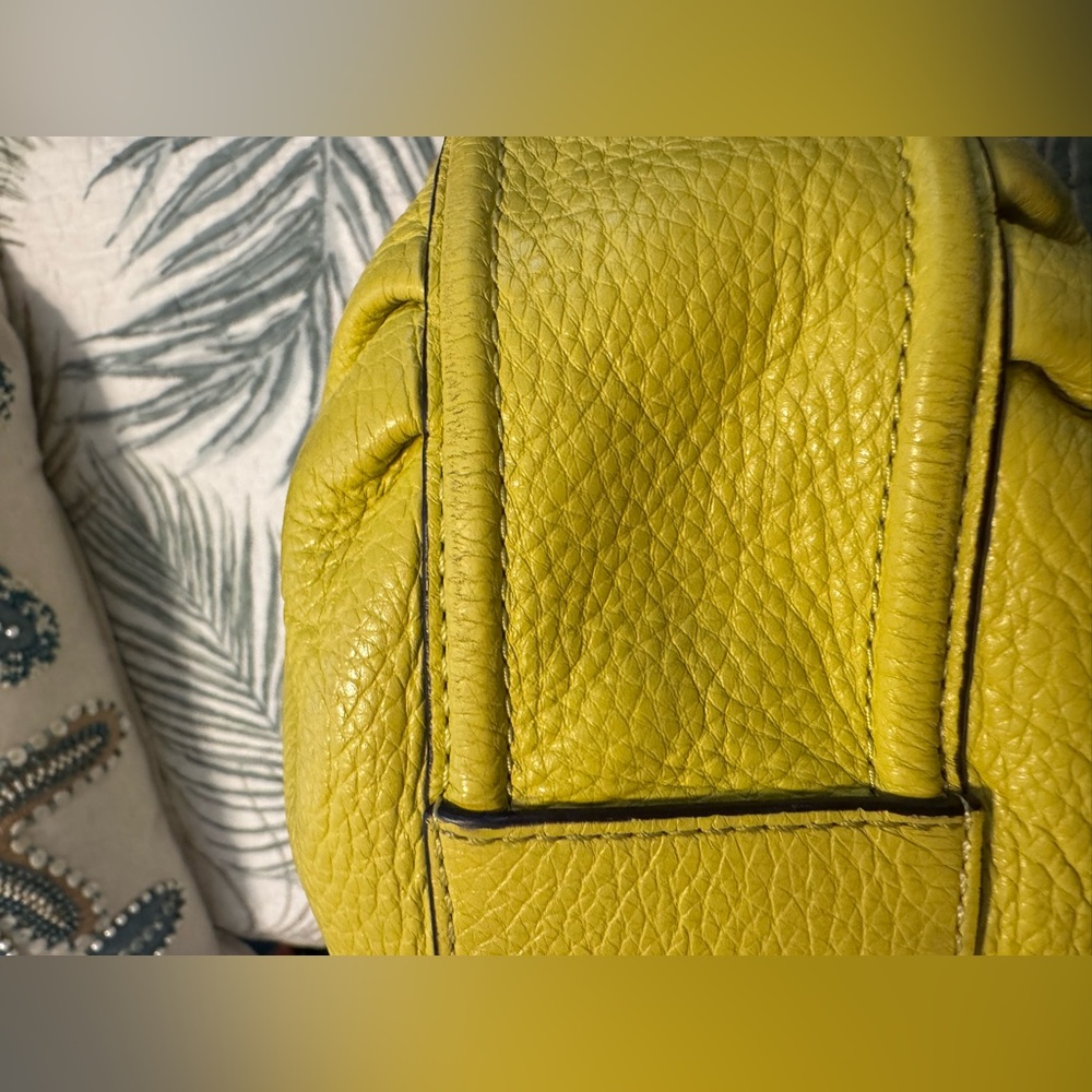 Coach Yellow Leather Shoulder Bag - Picture 7 of 11
